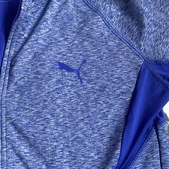 Like new PUMA blue zip up jacket size xs - Picture 2 of 5